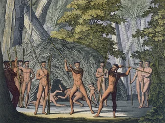 Tribu des Botocudos du Rio Grande, Paraguay, de 
